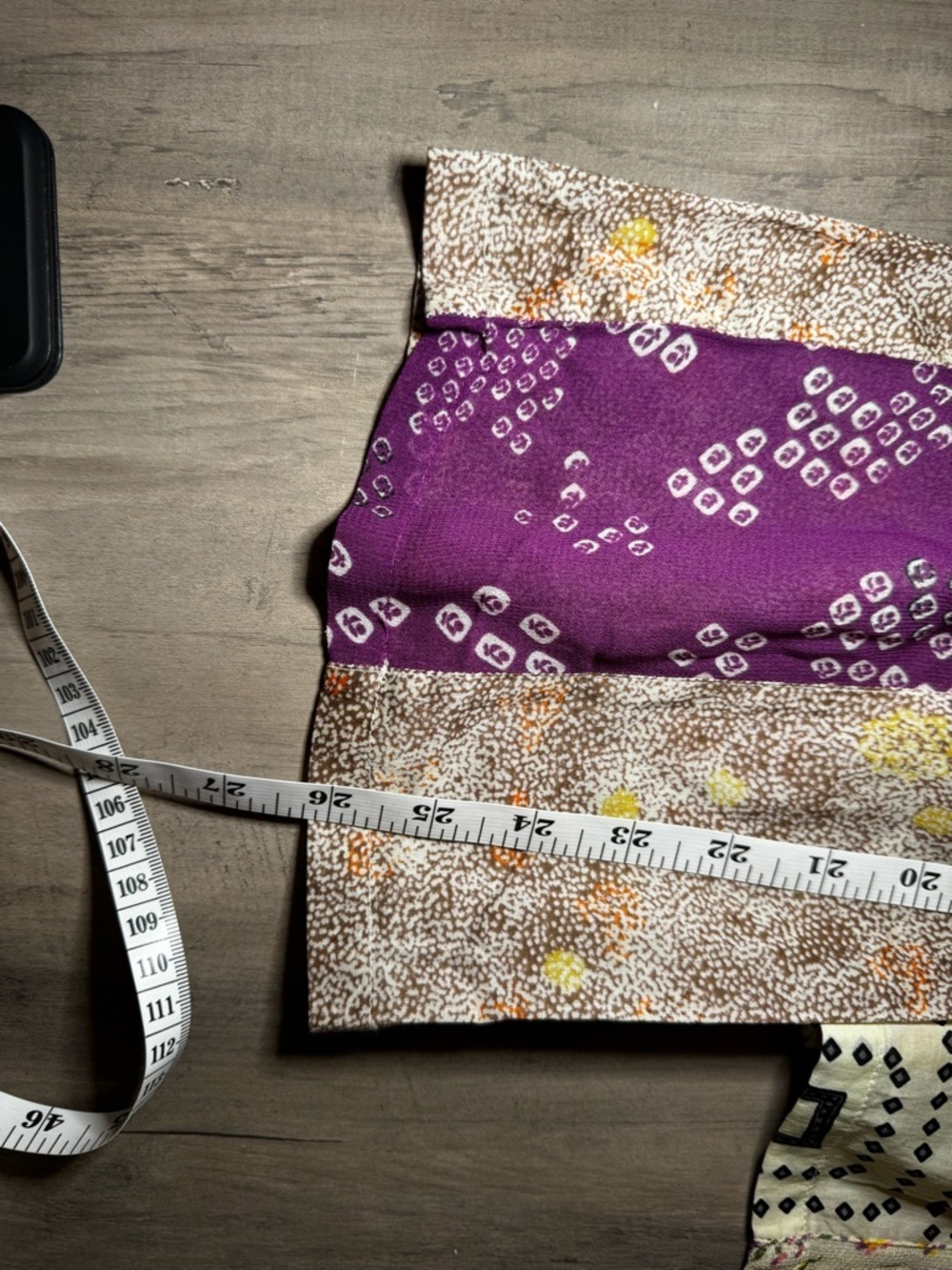 Zara Patchwork Straight-Leg Pants in Purple and Beige - Picture 10 of 11